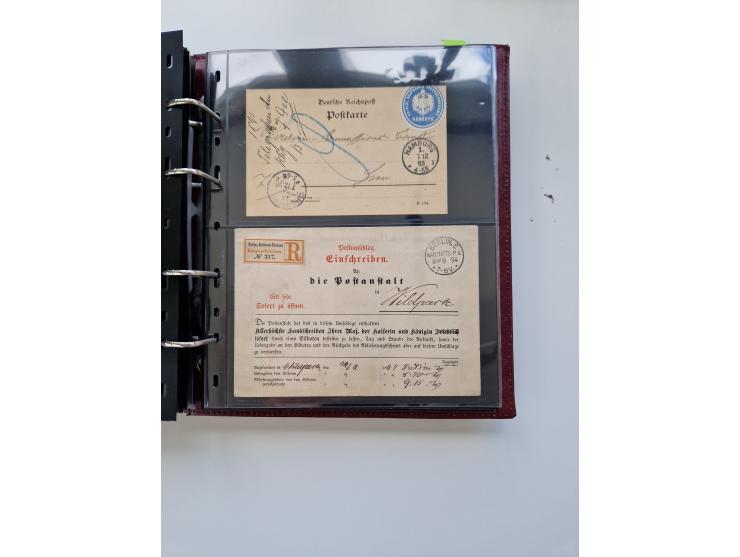 1875/89, Pfennig, Pfennige und Krone Adler, reichhaltige Sammlung mit circa 220 Belegen, inkl. Deutsche Kolonie, viele schöne