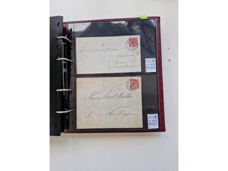 1875/89, Pfennig, Pfennige und Krone Adler, reichhaltige Sammlung mit circa 220 Belegen, inkl. Deutsche Kolonie, viele schöne