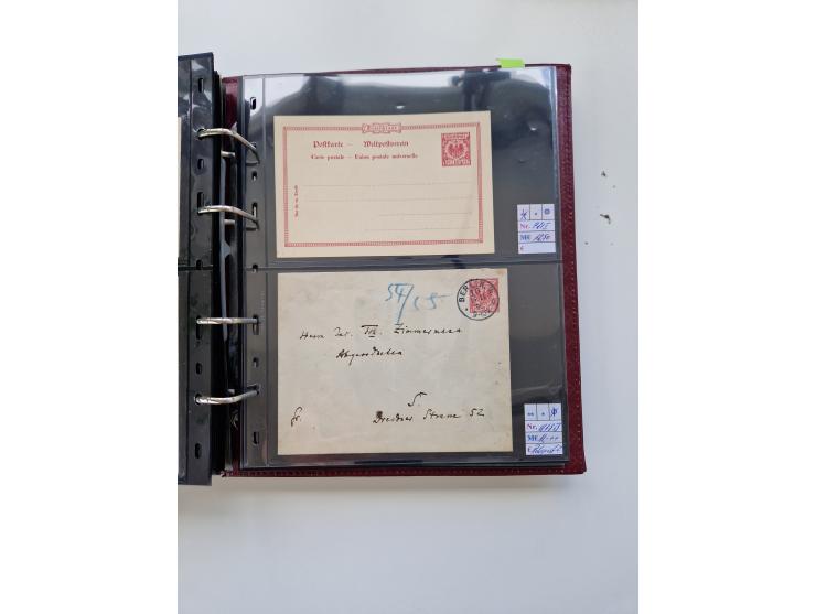 1875/89, Pfennig, Pfennige und Krone Adler, reichhaltige Sammlung mit circa 220 Belegen, inkl. Deutsche Kolonie, viele schöne