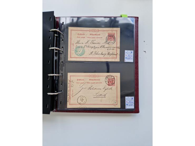 1875/89, Pfennig, Pfennige und Krone Adler, reichhaltige Sammlung mit circa 220 Belegen, inkl. Deutsche Kolonie, viele schöne