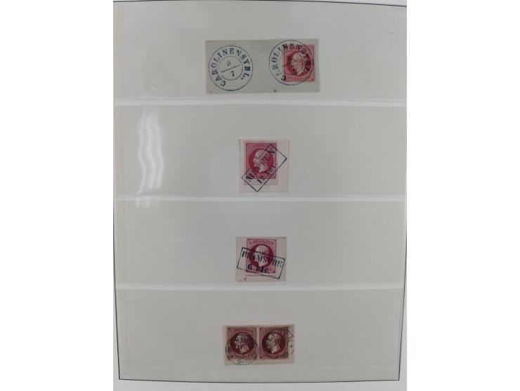 1831/1855, reichhaltige meist gestempelte Sammlung der norddeutschen Staaten ab Hannover über Helgoland, Mecklenburg Schwerin