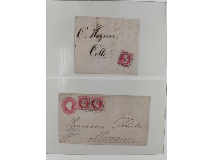 1831/1855, reichhaltige meist gestempelte Sammlung der norddeutschen Staaten ab Hannover über Helgoland, Mecklenburg Schwerin