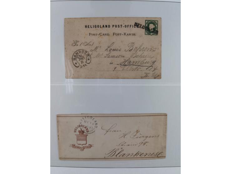 1831/1855, reichhaltige meist gestempelte Sammlung der norddeutschen Staaten ab Hannover über Helgoland, Mecklenburg Schwerin
