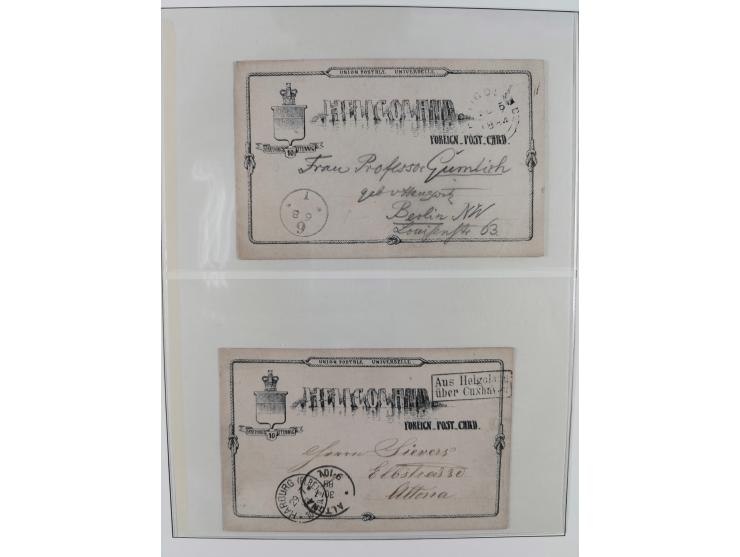 1831/1855, reichhaltige meist gestempelte Sammlung der norddeutschen Staaten ab Hannover über Helgoland, Mecklenburg Schwerin