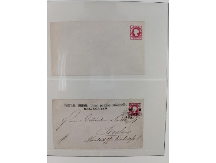1831/1855, reichhaltige meist gestempelte Sammlung der norddeutschen Staaten ab Hannover über Helgoland, Mecklenburg Schwerin