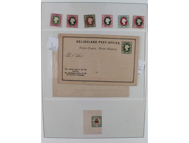 1831/1855, reichhaltige meist gestempelte Sammlung der norddeutschen Staaten ab Hannover über Helgoland, Mecklenburg Schwerin