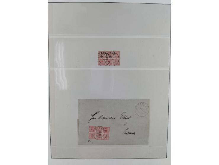 1831/1855, reichhaltige meist gestempelte Sammlung der norddeutschen Staaten ab Hannover über Helgoland, Mecklenburg Schwerin