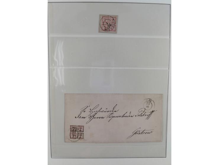 1831/1855, reichhaltige meist gestempelte Sammlung der norddeutschen Staaten ab Hannover über Helgoland, Mecklenburg Schwerin