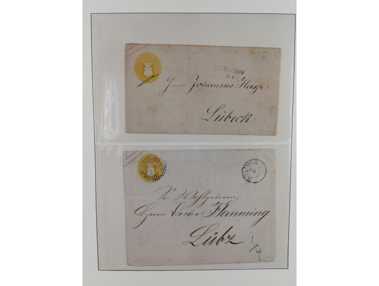 1831/1855, reichhaltige meist gestempelte Sammlung der norddeutschen Staaten ab Hannover über Helgoland, Mecklenburg Schwerin