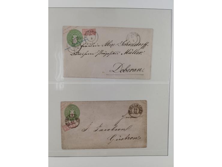 1831/1855, reichhaltige meist gestempelte Sammlung der norddeutschen Staaten ab Hannover über Helgoland, Mecklenburg Schwerin