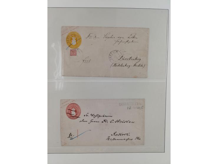 1831/1855, reichhaltige meist gestempelte Sammlung der norddeutschen Staaten ab Hannover über Helgoland, Mecklenburg Schwerin