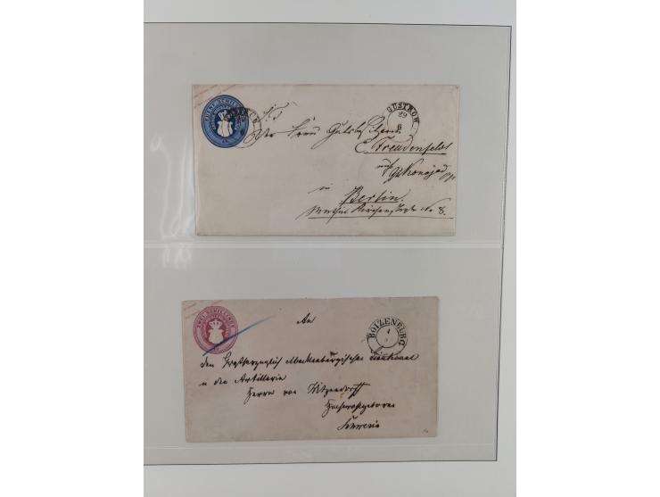 1831/1855, reichhaltige meist gestempelte Sammlung der norddeutschen Staaten ab Hannover über Helgoland, Mecklenburg Schwerin