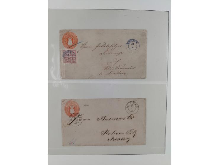 1831/1855, reichhaltige meist gestempelte Sammlung der norddeutschen Staaten ab Hannover über Helgoland, Mecklenburg Schwerin