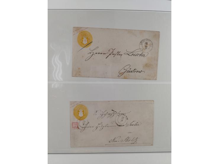 1831/1855, reichhaltige meist gestempelte Sammlung der norddeutschen Staaten ab Hannover über Helgoland, Mecklenburg Schwerin