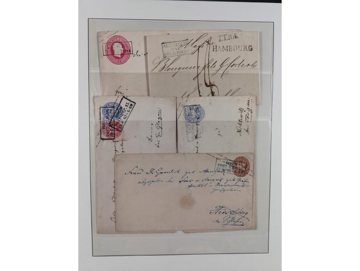 1831/1855, reichhaltige meist gestempelte Sammlung der norddeutschen Staaten ab Hannover über Helgoland, Mecklenburg Schwerin