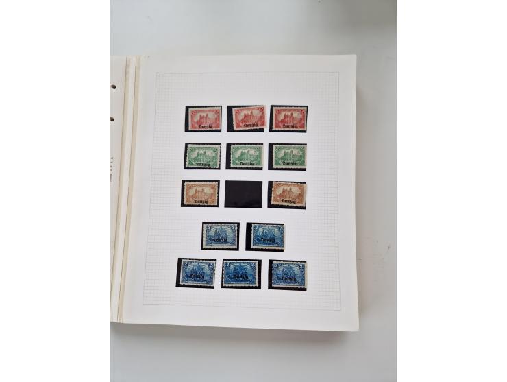 1920/39, sehr interessante und inhaltsreiche ungebrauchte/postfrische und gestempelte Sammlung, beginnend mit reichhaltigem T