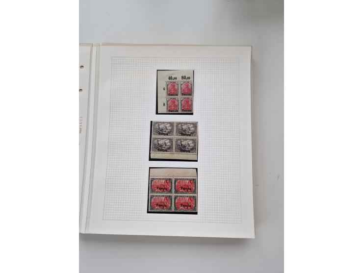1920/39, sehr interessante und inhaltsreiche ungebrauchte/postfrische und gestempelte Sammlung, beginnend mit reichhaltigem T