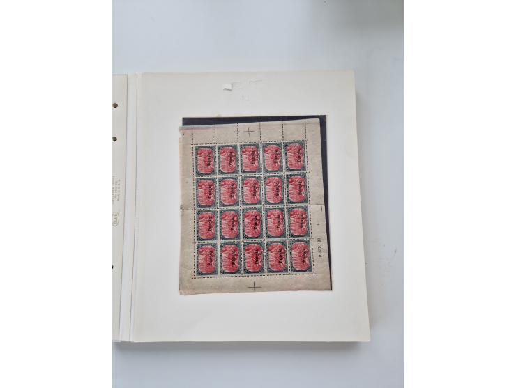 1920/39, sehr interessante und inhaltsreiche ungebrauchte/postfrische und gestempelte Sammlung, beginnend mit reichhaltigem T