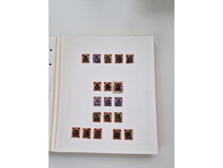 1920/39, sehr interessante und inhaltsreiche ungebrauchte/postfrische und gestempelte Sammlung, beginnend mit reichhaltigem T