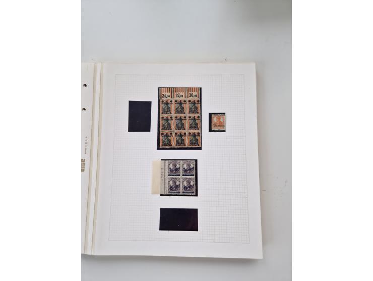 1920/39, sehr interessante und inhaltsreiche ungebrauchte/postfrische und gestempelte Sammlung, beginnend mit reichhaltigem T