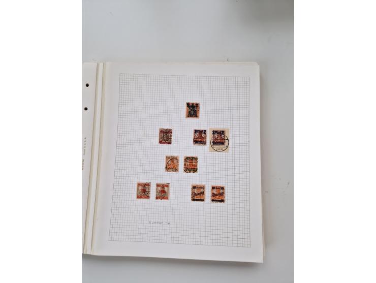 1920/39, sehr interessante und inhaltsreiche ungebrauchte/postfrische und gestempelte Sammlung, beginnend mit reichhaltigem T