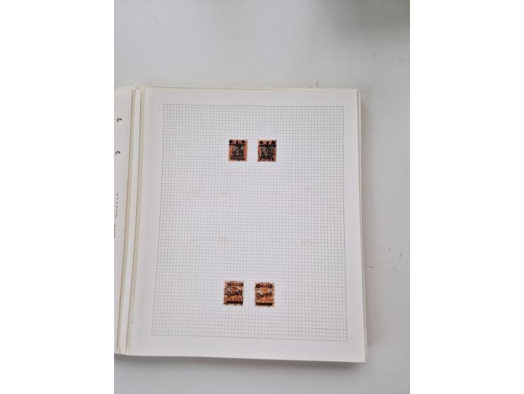 1920/39, sehr interessante und inhaltsreiche ungebrauchte/postfrische und gestempelte Sammlung, beginnend mit reichhaltigem T