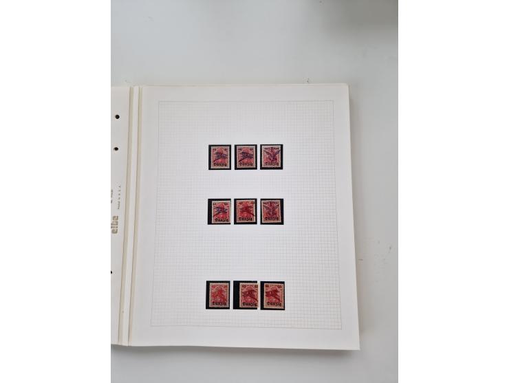 1920/39, sehr interessante und inhaltsreiche ungebrauchte/postfrische und gestempelte Sammlung, beginnend mit reichhaltigem T