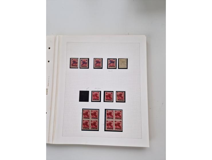 1920/39, sehr interessante und inhaltsreiche ungebrauchte/postfrische und gestempelte Sammlung, beginnend mit reichhaltigem T