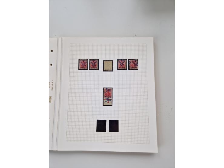 1920/39, sehr interessante und inhaltsreiche ungebrauchte/postfrische und gestempelte Sammlung, beginnend mit reichhaltigem T