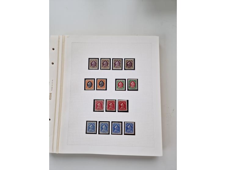 1920/39, sehr interessante und inhaltsreiche ungebrauchte/postfrische und gestempelte Sammlung, beginnend mit reichhaltigem T