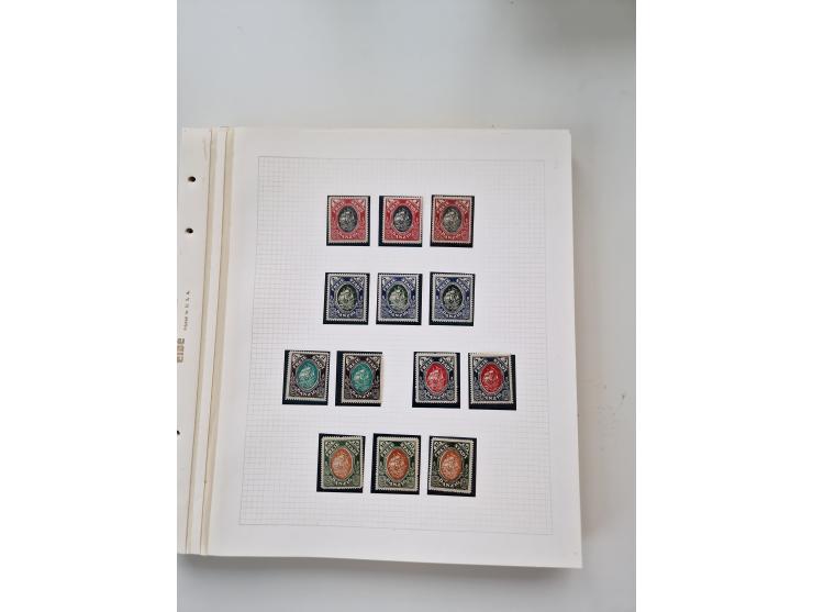 1920/39, sehr interessante und inhaltsreiche ungebrauchte/postfrische und gestempelte Sammlung, beginnend mit reichhaltigem T