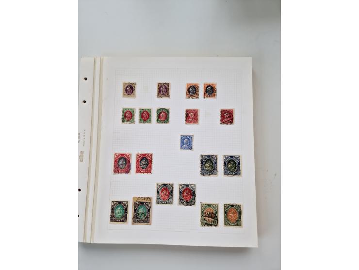 1920/39, sehr interessante und inhaltsreiche ungebrauchte/postfrische und gestempelte Sammlung, beginnend mit reichhaltigem T