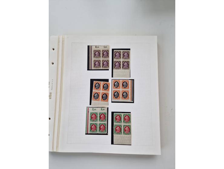 1920/39, sehr interessante und inhaltsreiche ungebrauchte/postfrische und gestempelte Sammlung, beginnend mit reichhaltigem T
