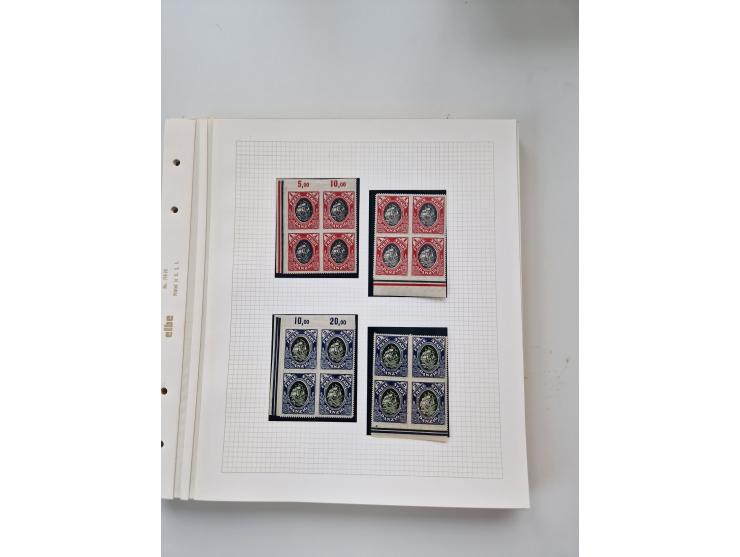 1920/39, sehr interessante und inhaltsreiche ungebrauchte/postfrische und gestempelte Sammlung, beginnend mit reichhaltigem T