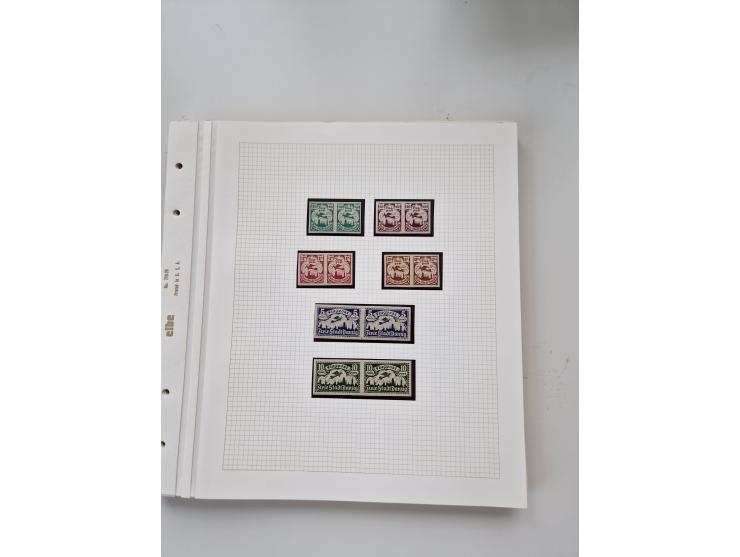 1920/39, sehr interessante und inhaltsreiche ungebrauchte/postfrische und gestempelte Sammlung, beginnend mit reichhaltigem T