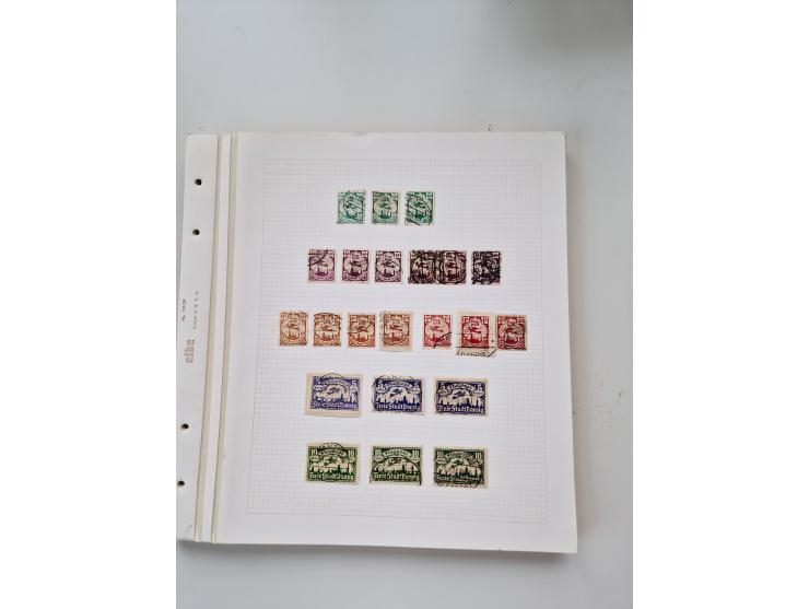 1920/39, sehr interessante und inhaltsreiche ungebrauchte/postfrische und gestempelte Sammlung, beginnend mit reichhaltigem T