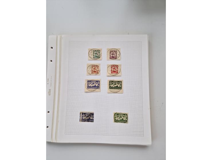 1920/39, sehr interessante und inhaltsreiche ungebrauchte/postfrische und gestempelte Sammlung, beginnend mit reichhaltigem T