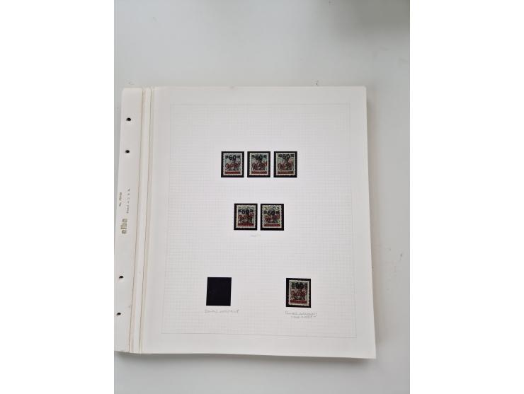 1920/39, sehr interessante und inhaltsreiche ungebrauchte/postfrische und gestempelte Sammlung, beginnend mit reichhaltigem T