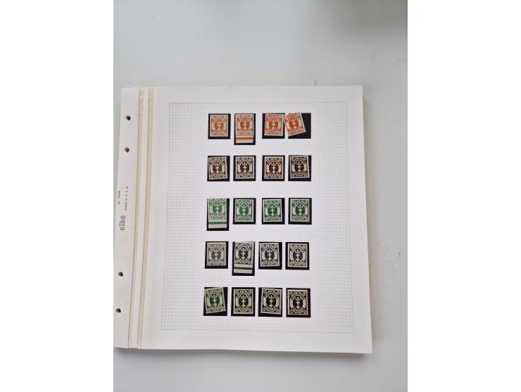1920/39, sehr interessante und inhaltsreiche ungebrauchte/postfrische und gestempelte Sammlung, beginnend mit reichhaltigem T