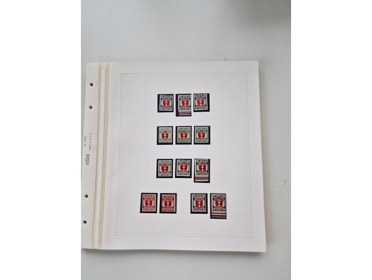 1920/39, sehr interessante und inhaltsreiche ungebrauchte/postfrische und gestempelte Sammlung, beginnend mit reichhaltigem T