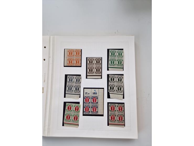 1920/39, sehr interessante und inhaltsreiche ungebrauchte/postfrische und gestempelte Sammlung, beginnend mit reichhaltigem T