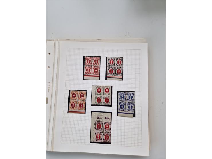 1920/39, sehr interessante und inhaltsreiche ungebrauchte/postfrische und gestempelte Sammlung, beginnend mit reichhaltigem T