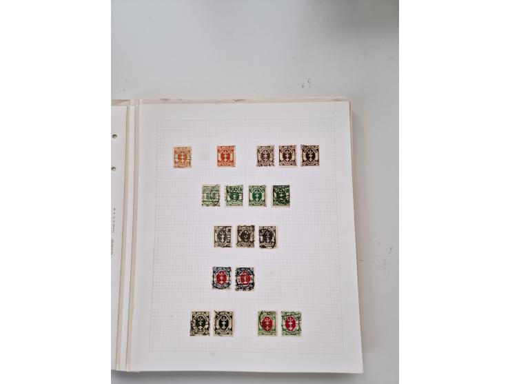 1920/39, sehr interessante und inhaltsreiche ungebrauchte/postfrische und gestempelte Sammlung, beginnend mit reichhaltigem T