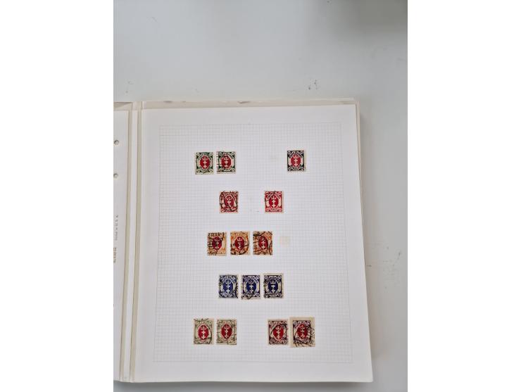 1920/39, sehr interessante und inhaltsreiche ungebrauchte/postfrische und gestempelte Sammlung, beginnend mit reichhaltigem T