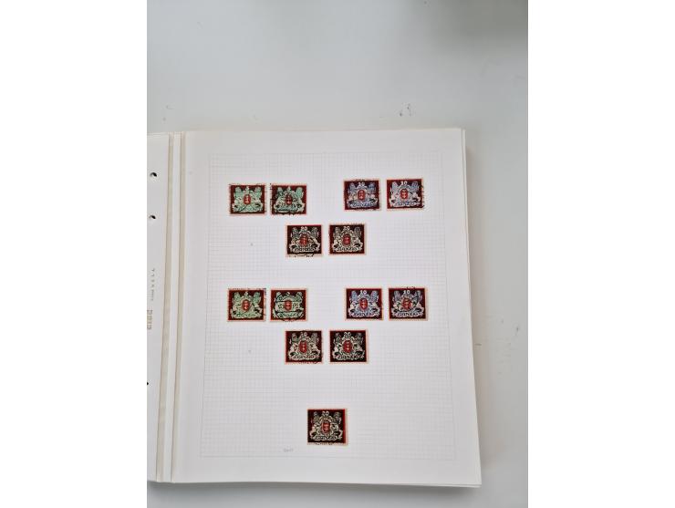 1920/39, sehr interessante und inhaltsreiche ungebrauchte/postfrische und gestempelte Sammlung, beginnend mit reichhaltigem T