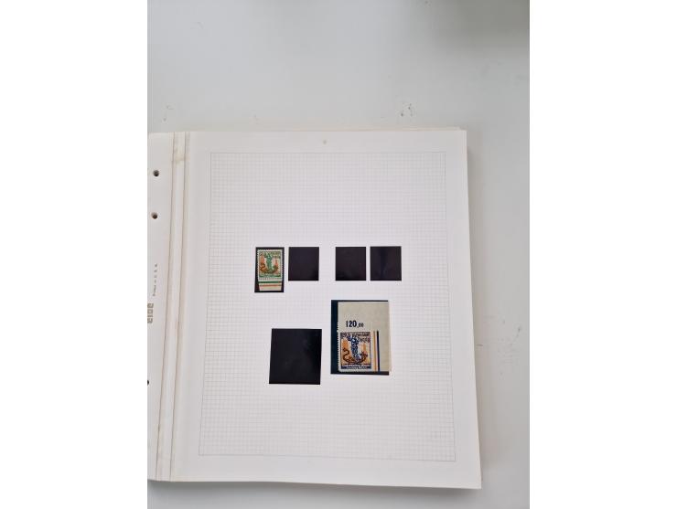 1920/39, sehr interessante und inhaltsreiche ungebrauchte/postfrische und gestempelte Sammlung, beginnend mit reichhaltigem T