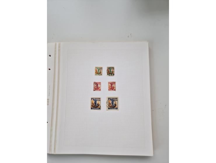 1920/39, sehr interessante und inhaltsreiche ungebrauchte/postfrische und gestempelte Sammlung, beginnend mit reichhaltigem T