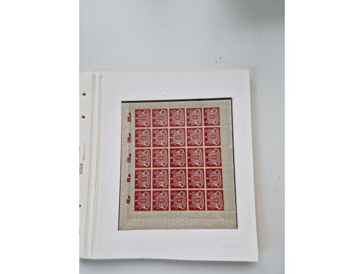 1920/39, sehr interessante und inhaltsreiche ungebrauchte/postfrische und gestempelte Sammlung, beginnend mit reichhaltigem T