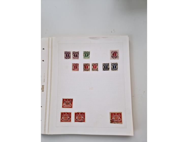 1920/39, sehr interessante und inhaltsreiche ungebrauchte/postfrische und gestempelte Sammlung, beginnend mit reichhaltigem T