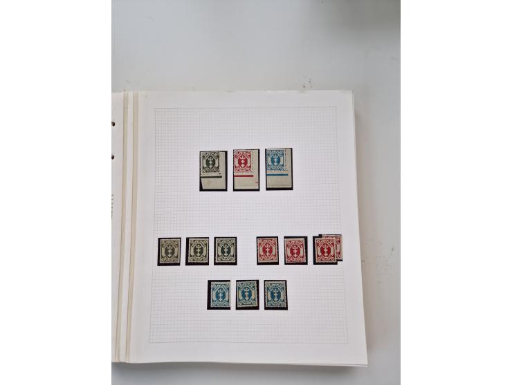 1920/39, sehr interessante und inhaltsreiche ungebrauchte/postfrische und gestempelte Sammlung, beginnend mit reichhaltigem T